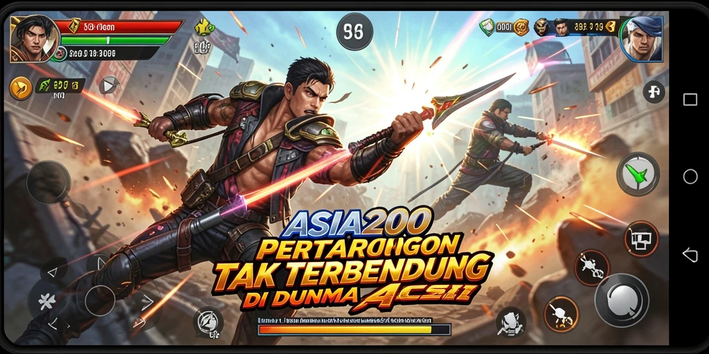 Tampilan seru dari pertarungan intens dalam ASIA200.