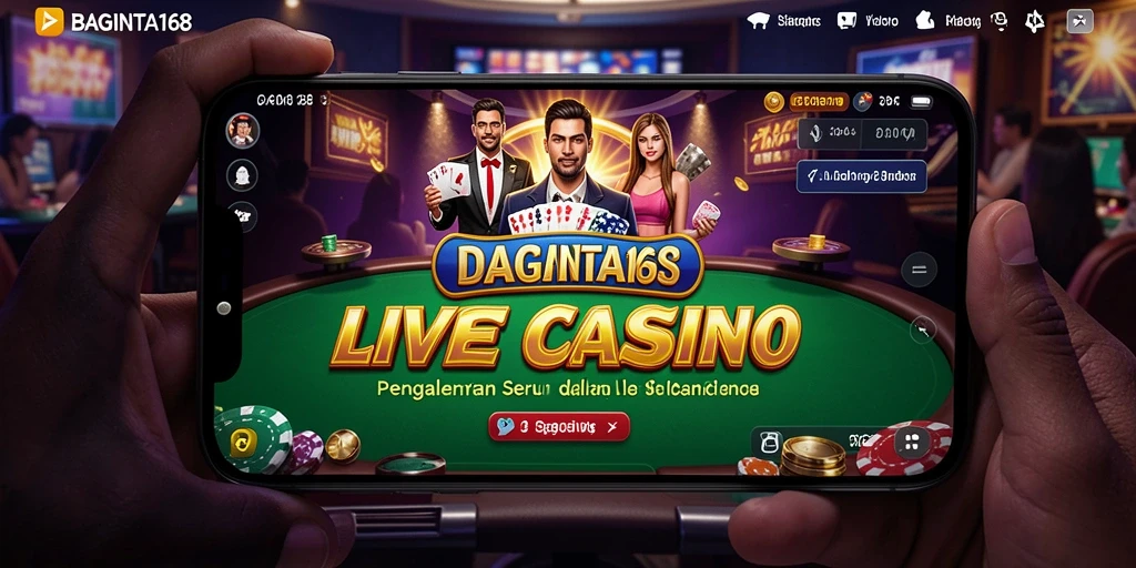 Tampilan gameplay Live Casino yang memukau dan mendebarkan.