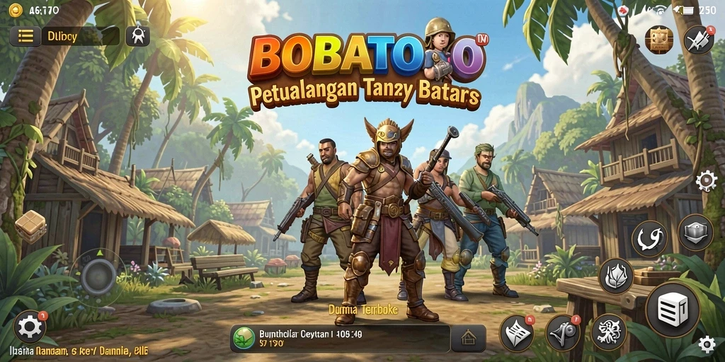 Screenshot BOBATOTO menampilkan pemain menjelajahi dunia terbuka yang menakjubkan.
