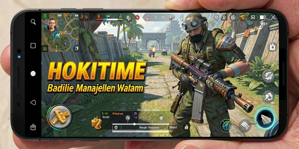 Tampilan antarmuka HOKITIME menampilkan pengaturan waktu yang mudah.