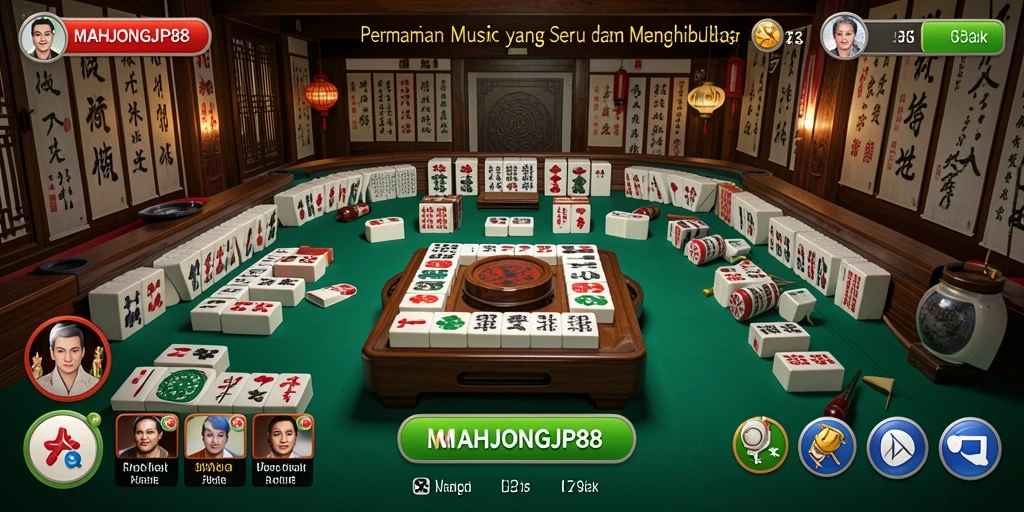 Tampilkan gameplay <strong>MAHJONGJP88</strong> dengan iringan musik yang menyenangkan.