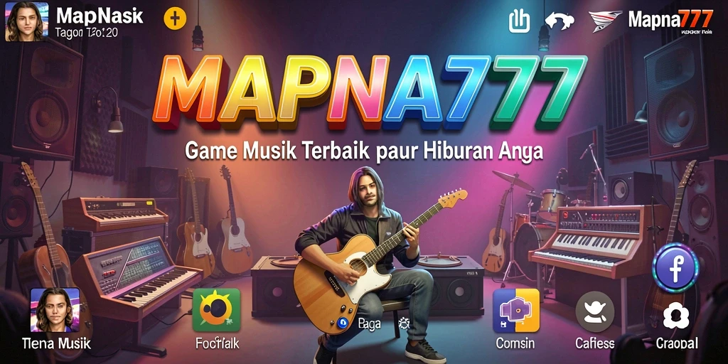 Screenshot gameplay MAPNA777 dengan elemen musik yang menarik.