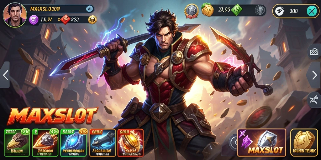 Tampilan gameplay <strong>MAXSLOT</strong> yang intens dan mendebarkan saat pertarungan.