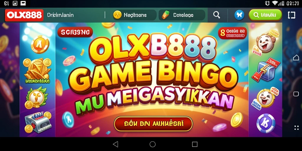 Screenshot gameplay OLX888 yang menampilkan momen seru saat bermain Bingo.
