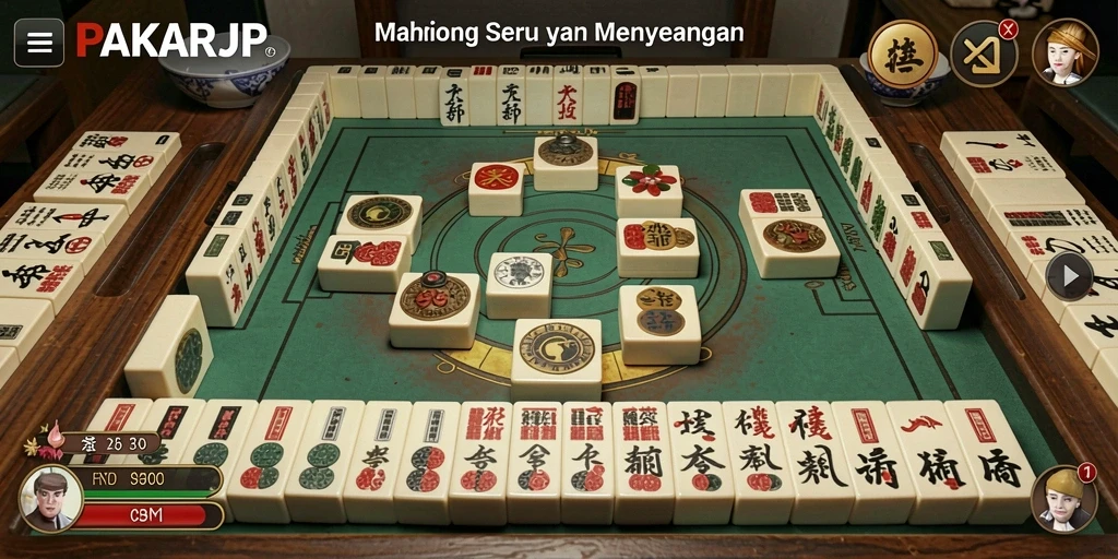 Tampilan menarik dari gameplay Mahjong di PAKARJP.