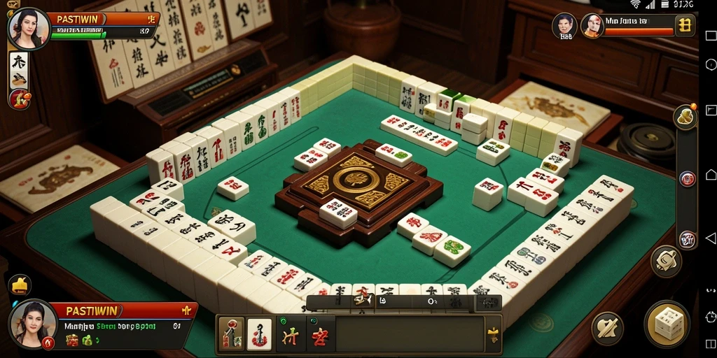 Tampilan gameplay Mahjong di PASTIWIN yang seru dan menantang.