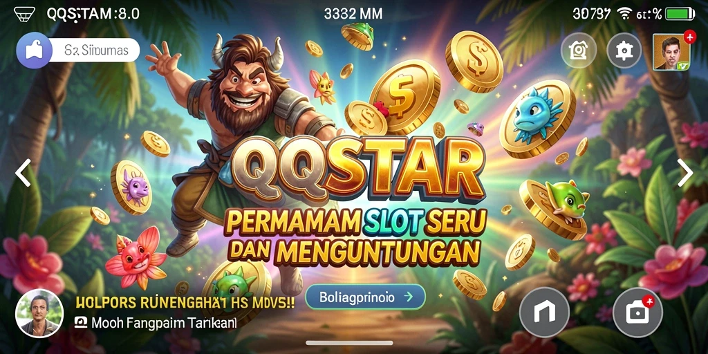 Tampilan gameplay seru dari slot QQSTAR dengan fitur menarik.