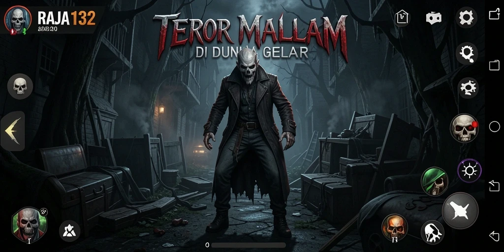 Tampilan menegangkan dari gameplay RAJA132 yang menyeramkan.
