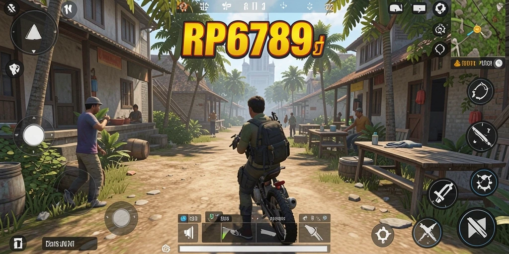 Tampilan gameplay menarik dari RP6789, menunjukkan interaksi karakter dan aktivitas simulasi.