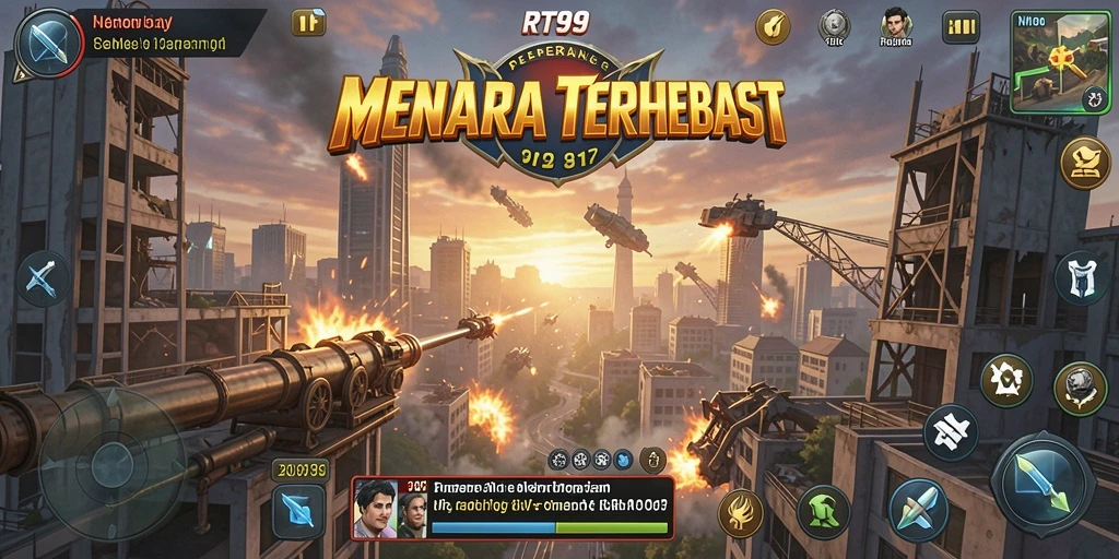 Gameplay seru RT99 dalam menghadapi gelombang musuh.