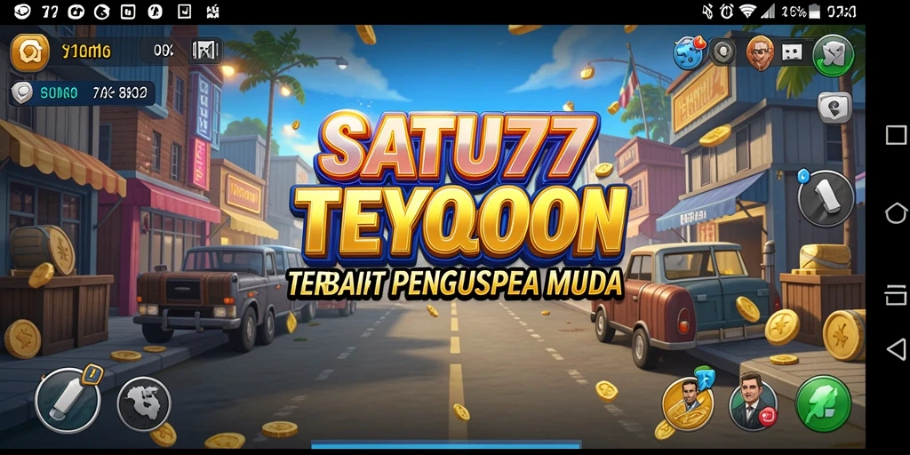 Tampilan gameplay SATU77 dengan pengelolaan bisnis yang menarik.