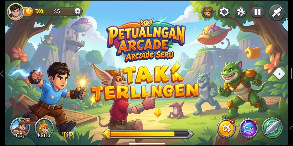 Tampilan menakjubkan gameplay T6 dalam misi arcade yang mendebarkan.
