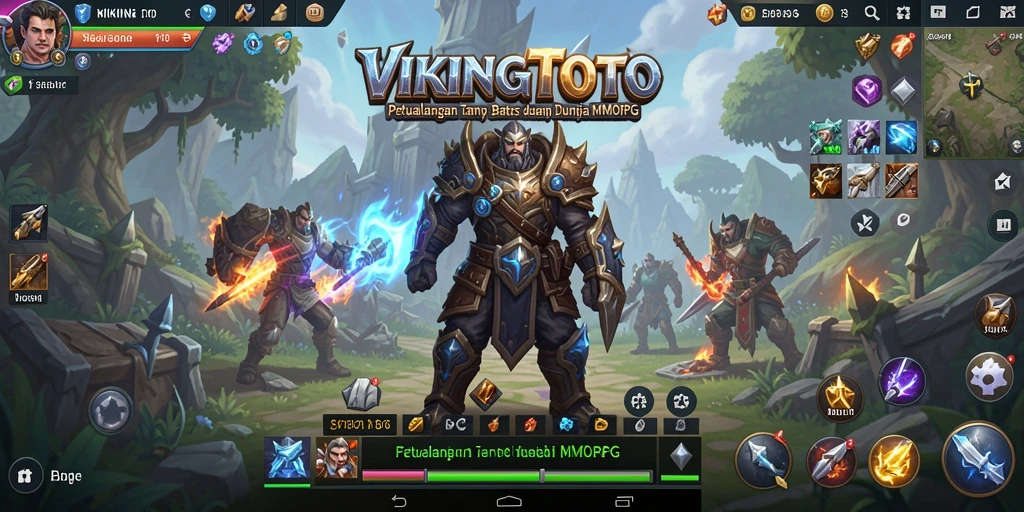 Tangkapan layar utama dari gameplay VIKINGTOTO menampilkan aksi pertarungan yang mendebarkan.